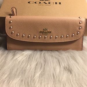 Authentic✅Coach Slim Soft Leather Wallet